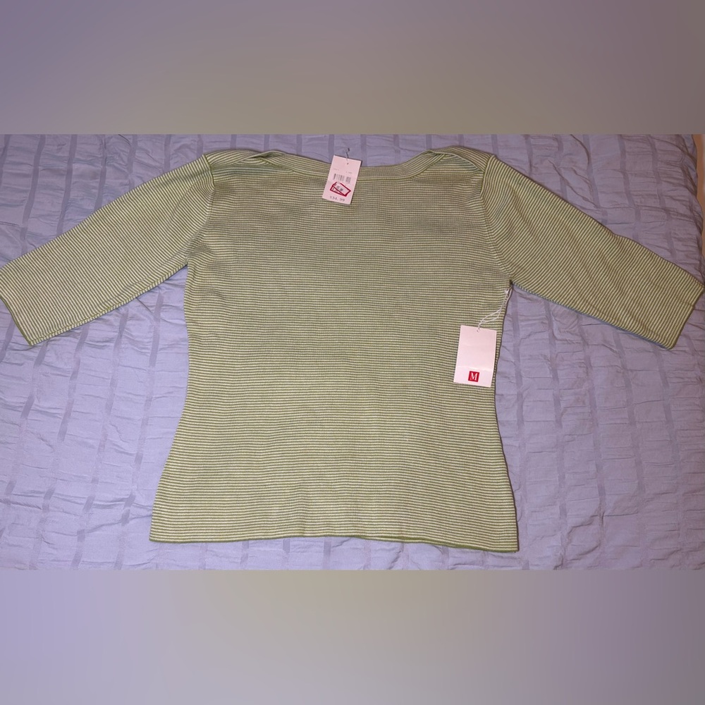 Striped Green Women's Top